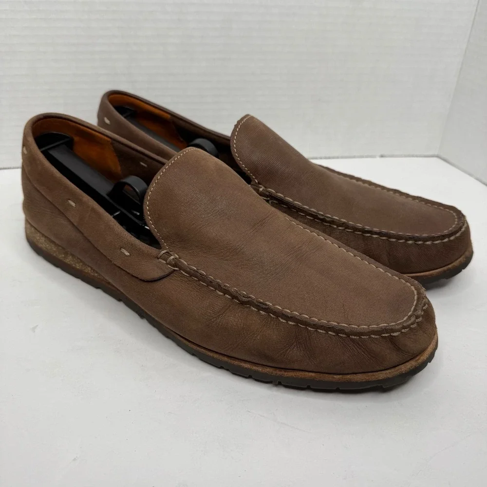 Cole Haan Venetian Loafers Mens 11.5 Brown Leather C08262 Slip On Driver 2009